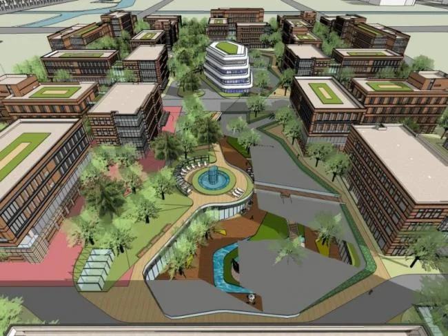 Sketchup Office Model | Multi story Office Area, Modern Style