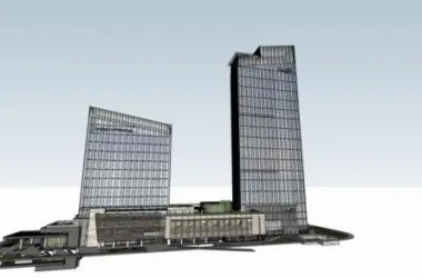 Hangzhou Longhu Xiasha Intercontinental Hotel: Modern Super High-Rise Office Model in SketchUp-BIM WORLD