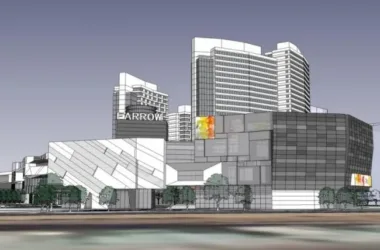 SketchUp Business Model: Modern Multi-Story Commercial Street Design-BIM WORLD
