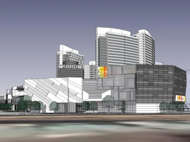 SketchUp Business Model: Modern Multi-Story Commercial Street Design