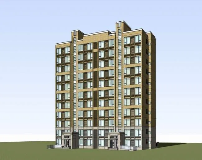 Sketchup Residential Model | Mid to High Rise Residential Buildings, Modern Style, Residential Architecture