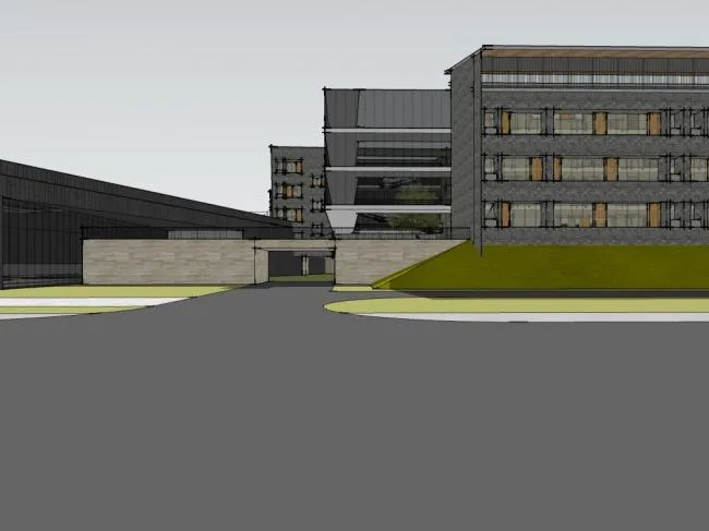 Sketchup School Model | Multi story School, Educational Building, Campus, Teaching Building, Modern Style