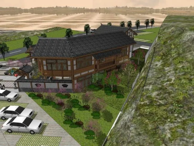 Sketchup Business Model | Multi story Commercial Street, Chinese Style