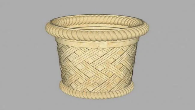 Sketchup Material Model | European style flowerpot, flower bowl, landscape sculpture model material component