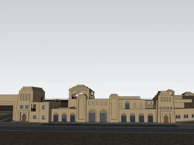Sketchup Business Model | Commercial Street, Classical Style