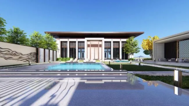 Sketchup Business Model | Multi story clubhouse, commercial building, Chinese style