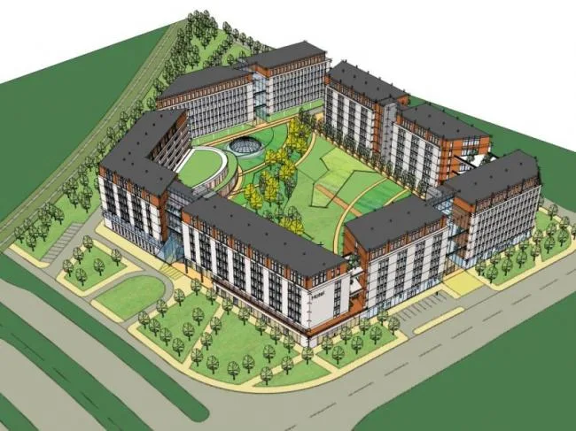 Sketchup Hotel Model | Multi story Hotel, Modern Style