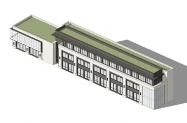 SketchUp Business Model: Multi-Story Commercial Street in Modern Asian Style-BIM WORLD