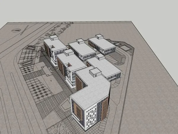 Sketchu Industrial Building | Multi story Industrial Factory Building, Modern Style