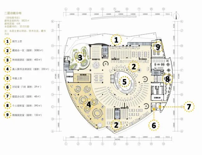 BIM Architecture | Like Crystal Clear Lantern Petals Wrapping the stamens: Chongqing Real Estate Vocational College Library/Paiang International Architectural Design Consultant