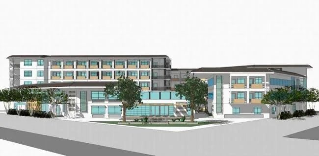 Sketchup Hospital Model | Multi story Township Hospital, Medical Building, New Chinese Style