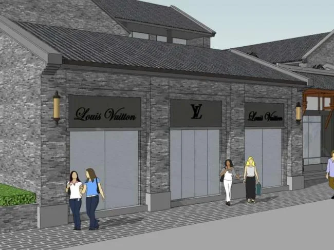 Sketchup Business Model | Stacked Villas, Commercial, Chinese Style
