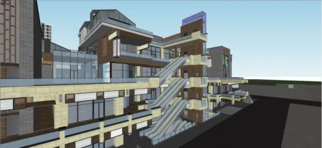 Sketchup Complex Model | High rise Commercial Office Complex, Modern Style