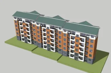 SketchUp Residential Model: Multi-Story Home in Modern Chinese Style-BIM WORLD
