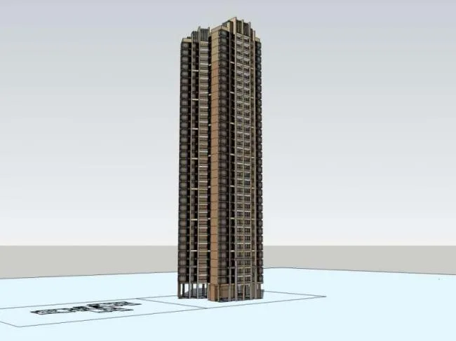 Sketchup Residential Model | Super High rise Residential Buildings, Residential Buildings, Classical Style