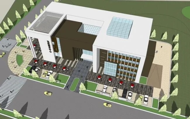Sketchup Cultural Model | Community Activity Center, Modern Style, Cultural Architecture