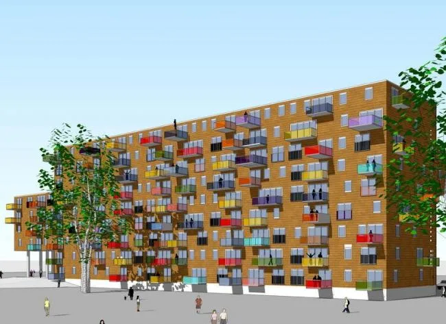 Sketchup Residential Model | Multi story Apartment, Residential Building, Modern Style