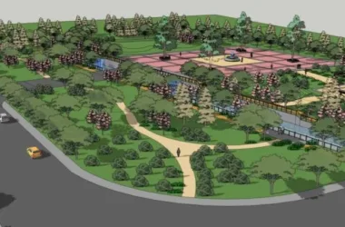 Modern Park Landscape Design in SketchUp-BIM WORLD