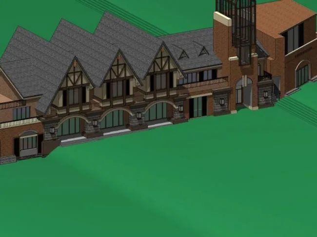 Sketchup Business Model | Low rise Guild Hall, British Classical Style