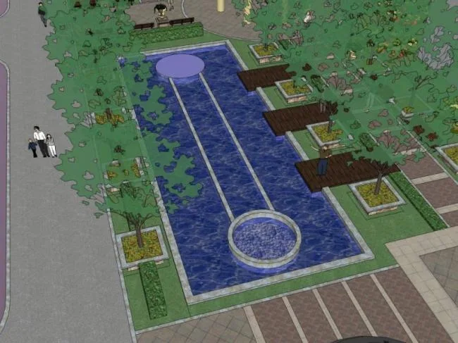 Sketchup Landscape Model | Residential Landscape, Residential Landscape, European Style, Classical Style