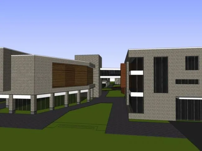 Sketchup Business Model | Business Center, Modern Style