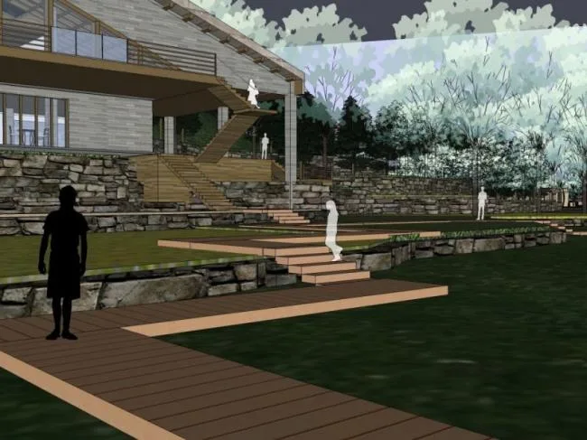 Sketchup Landscape Model | Mountain Landscape, Modern Style