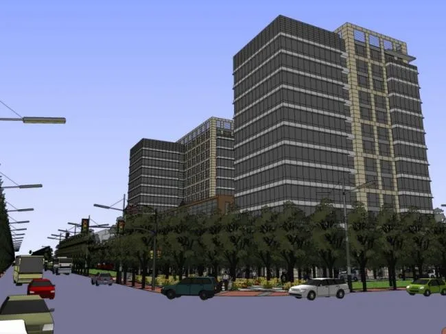 Sketchup Office Model | Multi story Office Building, Modern Style