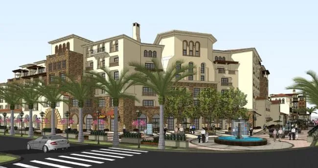 Sketchup Business Model | Multi story street side commercial, Tuscan style, classical style