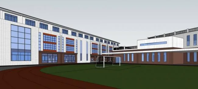 Sketchup School Model | Multi story School, Primary School, Educational Building, New Chinese Style, Teaching Building