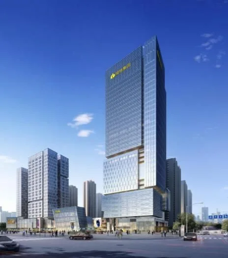 Modern High-Rise Office Building with Green Spaces | SketchUp Model Overview