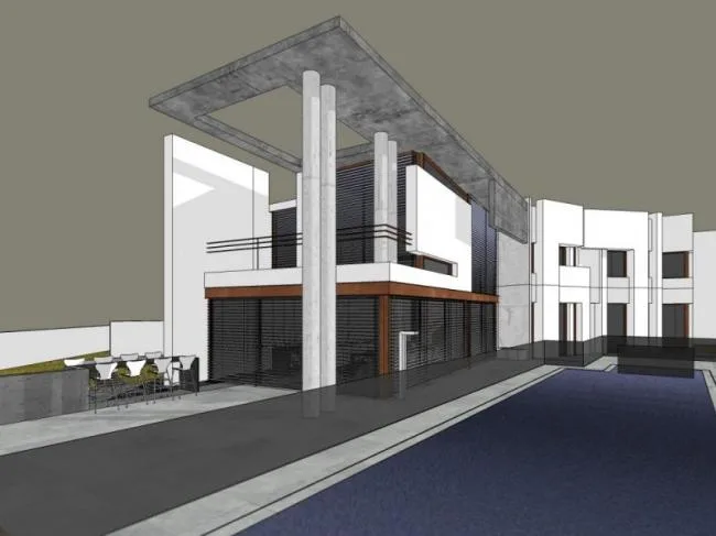 Sketchup Villa Model | Solo Villa, Modern Style