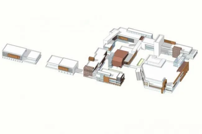 SketchUp Business Model: Modern Multi-Story Commercial Street Design
