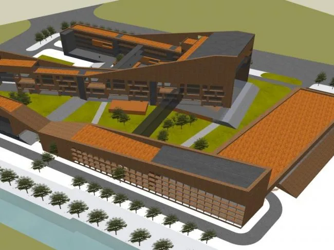 Sketchup School Model | Multi story School, Teaching Building, Campus, Modern Style, Educational Architecture