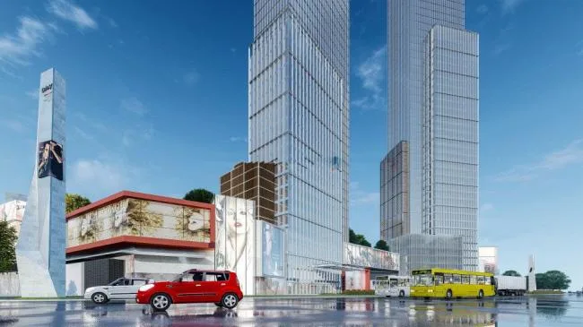 Sketchup Complex Model | Super high-rise commercial complex, office hotel, modern style