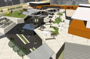 SketchUp Business Model: Modern Multi-Story Business Center Design-BIM WORLD