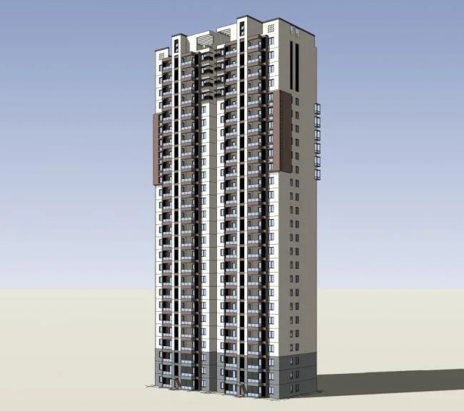 Sketchup Residential Model | High rise Residential Buildings, Residential Buildings, New Chinese Style