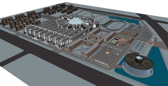 Sketchup School Model | Multi story Academy of Fine Arts, Campus Educational Architecture, Modern Style