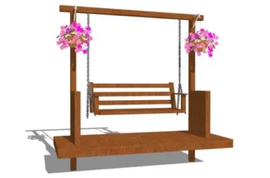 SketchUp Material Models: Swing Chair, Landscape Elements, and Textured Components-BIM WORLD