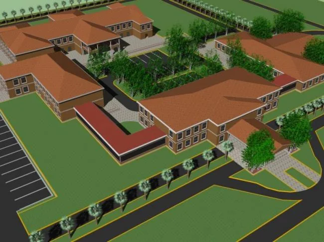 Sketchup Business Model | Multi story Clubhouse, Modern Style