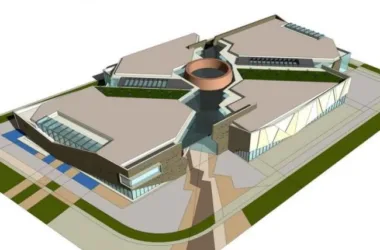 Modern Multi-Story Commercial Complex in SketchUp-BIM WORLD