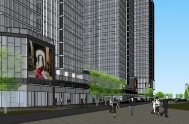 Modern High-Rise Office Building Model in SketchUp-BIM WORLD