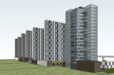 Modern High-Rise Office Building Model in SketchUp-BIM WORLD
