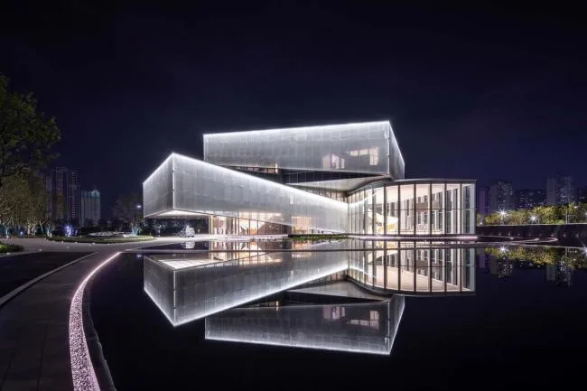 BIM Architecture | Strolling through the Flowers, Warm and Transparent: Shenzhen Shimao Shenzhen Hong Kong International Center Exhibition Hall/Water Stone Design