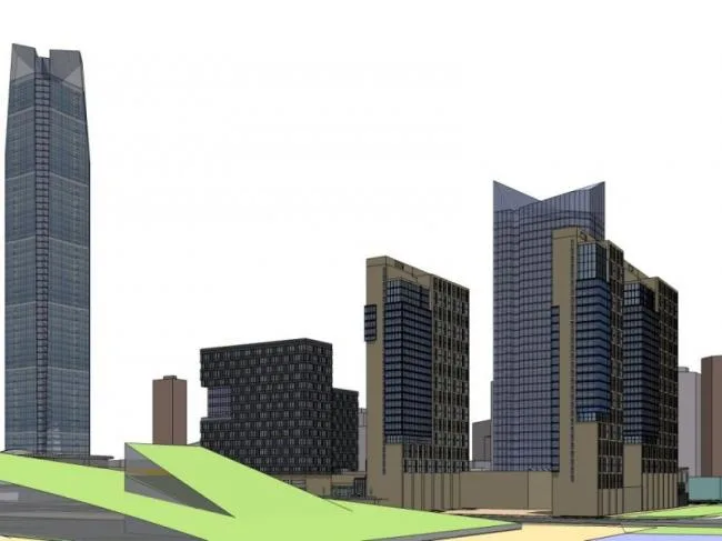 Sketchup Complex Model | Super high-rise commercial complex, office, hotel, residential, modern style