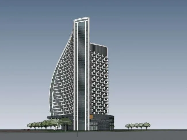 Sketchup Office Model | High rise Office Building, Modern Style