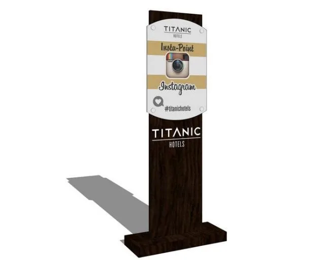 Modern SketchUp Materials for Signage and Wayfinding Components