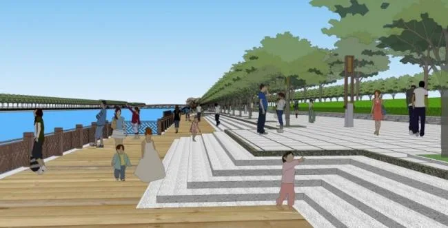 Sketchup Landscape Model | Park Landscape, Modern Style