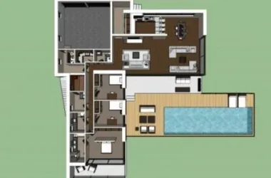 Modern Solo Villa Design | SketchUp 3D Model-BIM WORLD