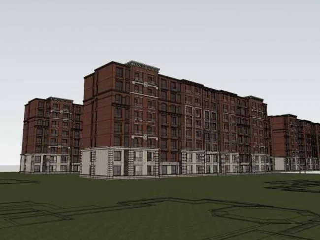 Sketchup Business Model | Multi story Apartment Residential, Commercial, Classical Style