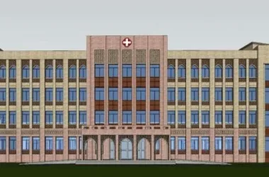 Multi-Story Hospital Model in Xinjiang Islamic Style | Medical Architecture in SketchUp-BIM WORLD
